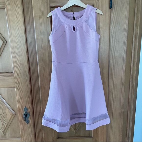 The Children’s Place Elegant Pink Sleeveless Kids Dress Size M 7/8 with Bow NWOT - Picture 2 of 10
